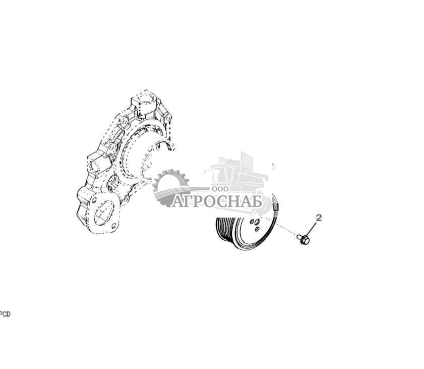 2001 Шкив водяного насоса 